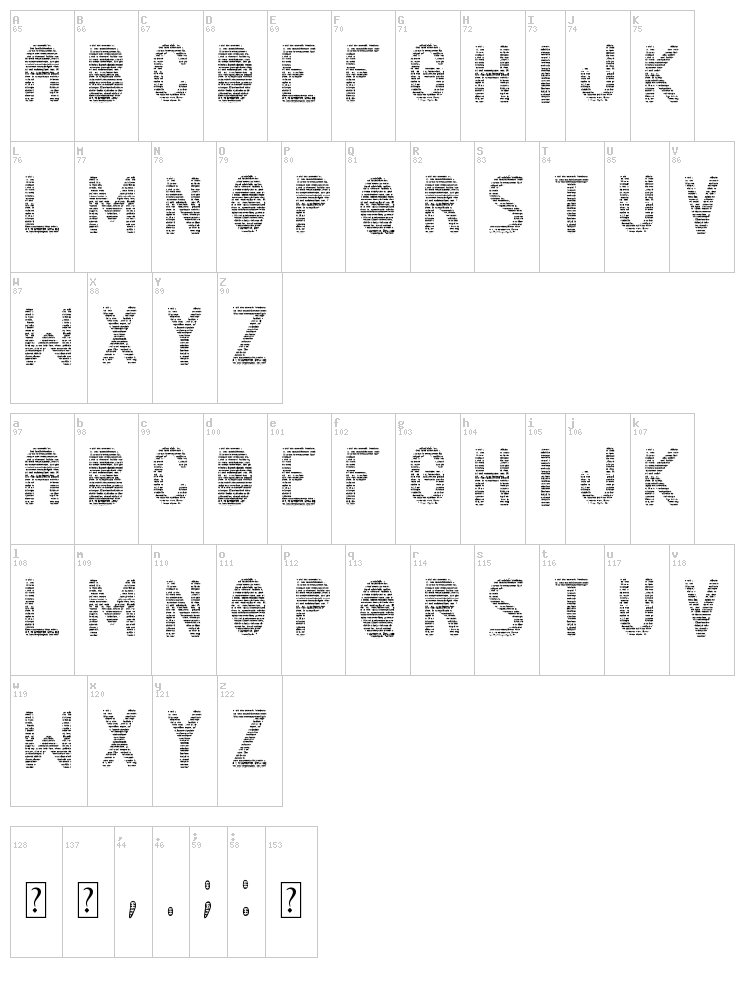 News papers ST font map